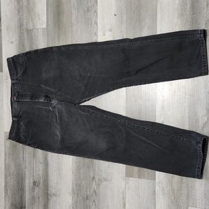 Vintage Rustler Relaxed Fit Black Denim Jeans Mens 36 x 30